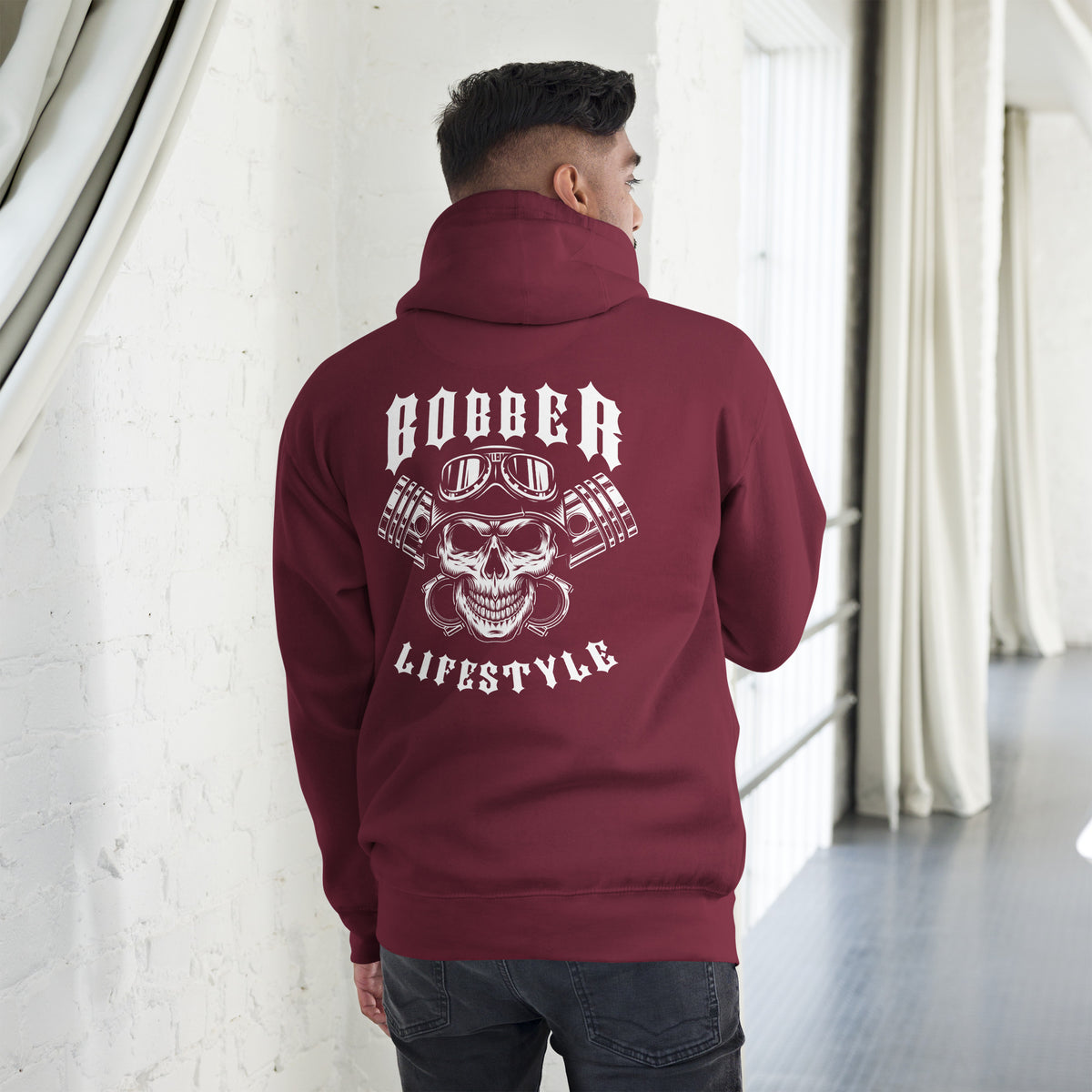 Biker - Premium Unisex Hoodie "Bobber LIFESTYLE" Variante 4-Biker-Shirts