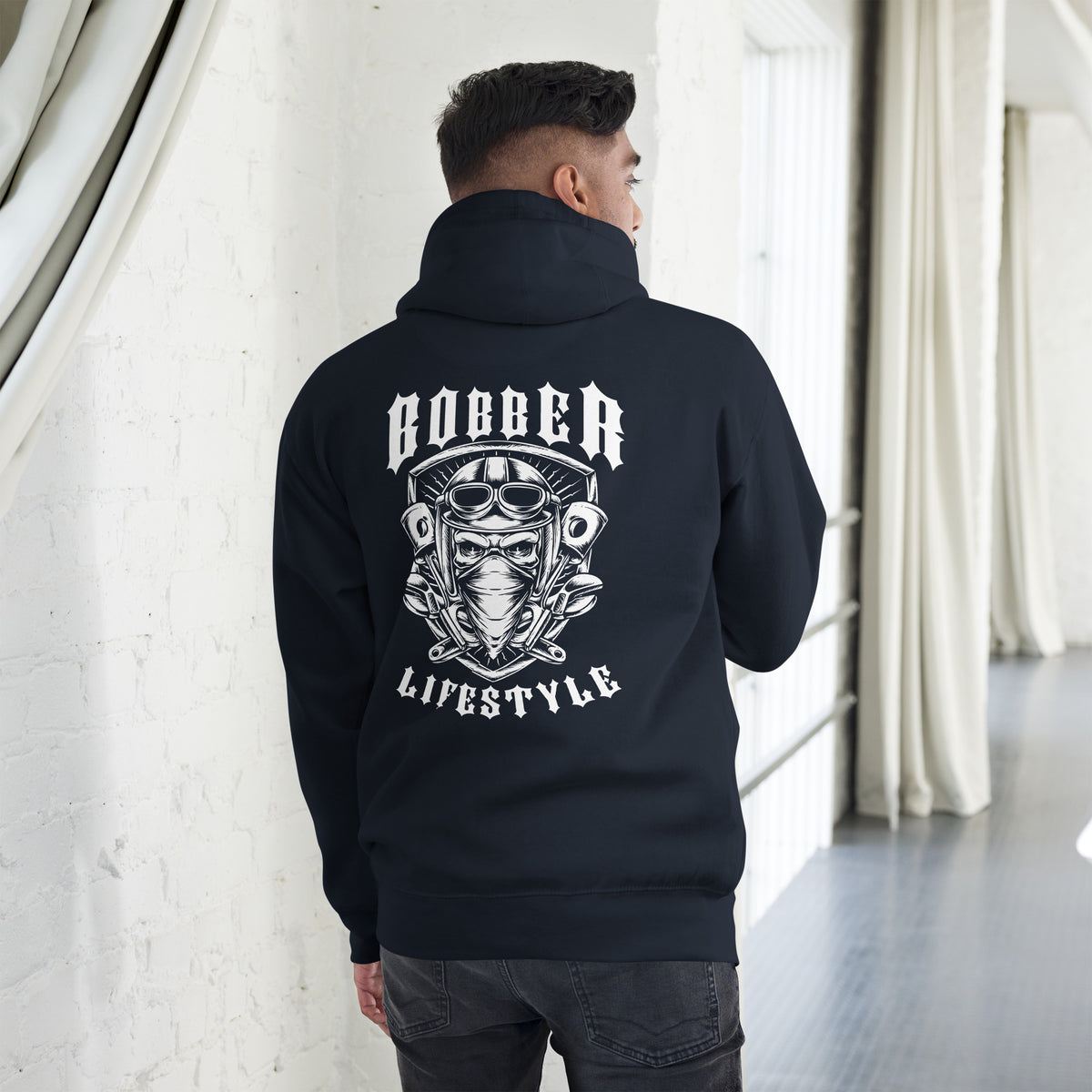 Biker - Premium Unisex Hoodie "Bobber LIFESTYLE" Variante 2-Biker-Shirts