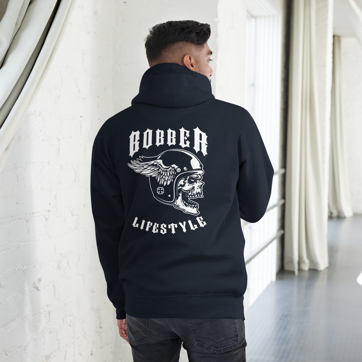 Biker - Premium Unisex Hoodie "Bobber LIFESTYLE" Variante 3-Biker-Shirts