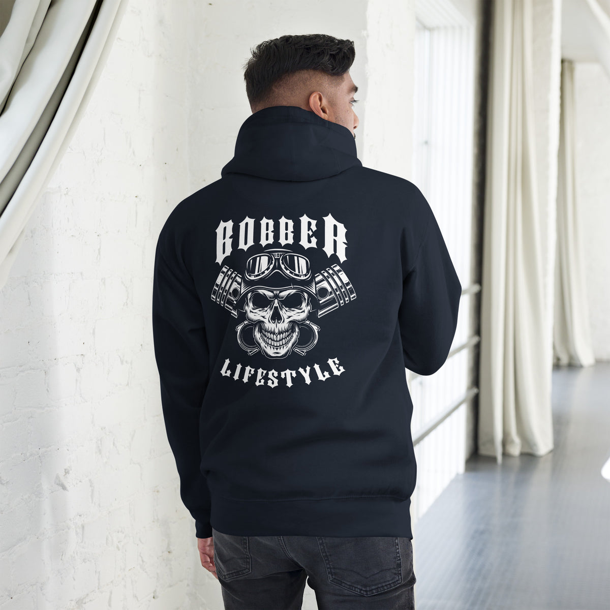 Biker - Premium Unisex Hoodie "Bobber LIFESTYLE" Variante 4-Biker-Shirts