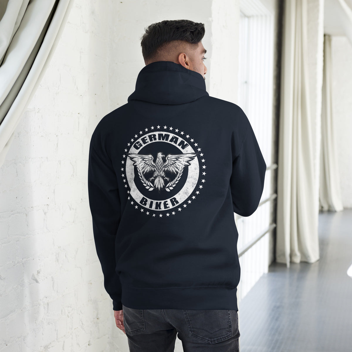 Biker - Premium Unisex Hoodie " German Biker" variante 1