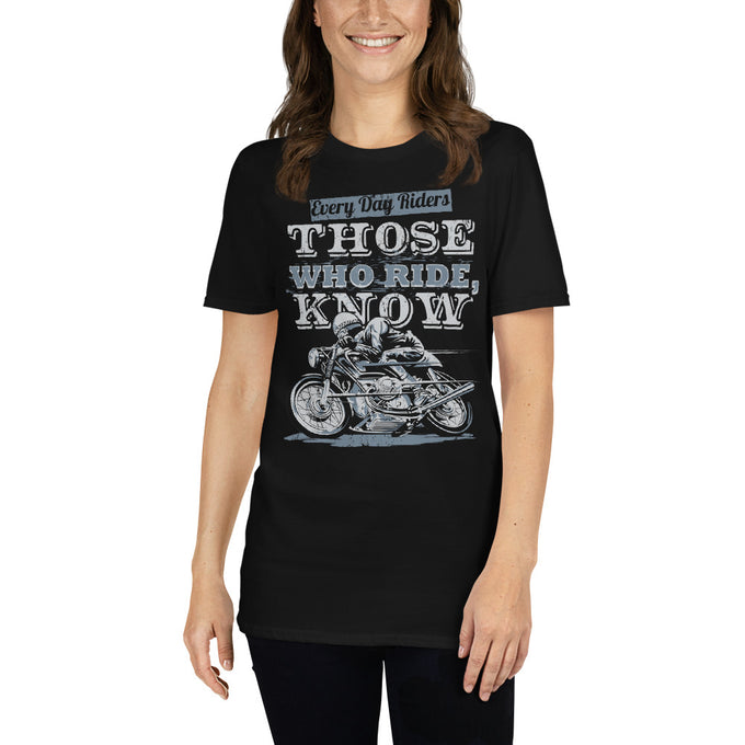 Damen T-Shirt "Every Day Riders" – Schwarz – Vorderansicht