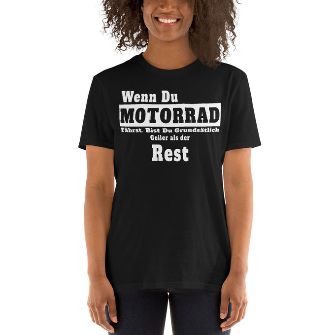Damen T-Shirt "Geiler als der Rest" – Schwarz – Vorderansicht