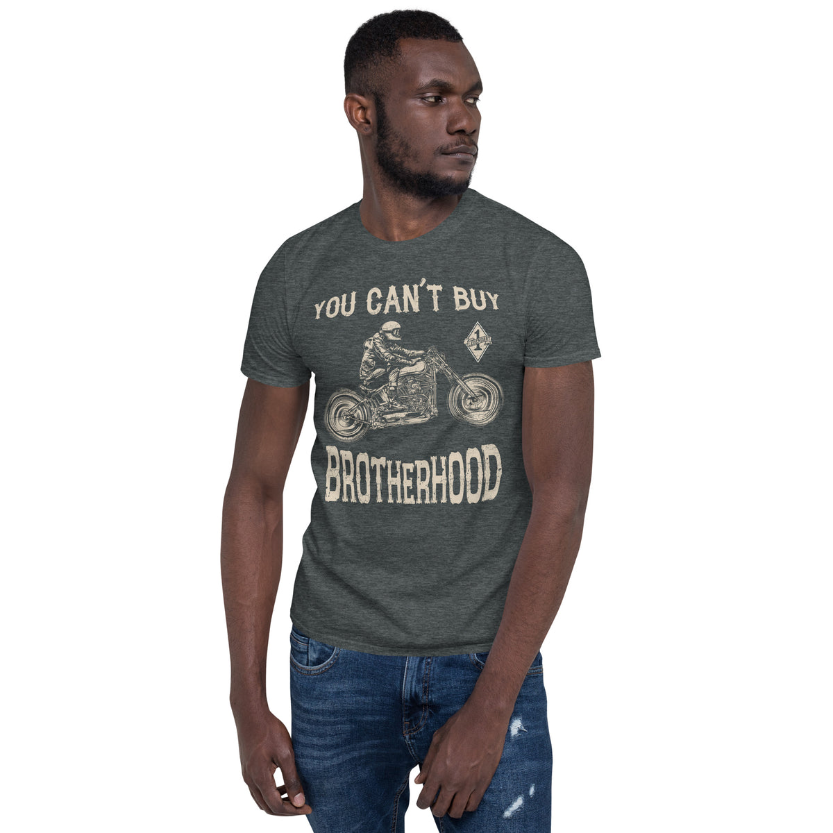 Herren T-Shirt "Can't buy Brotherhood" Variante 2-Biker-Shirts