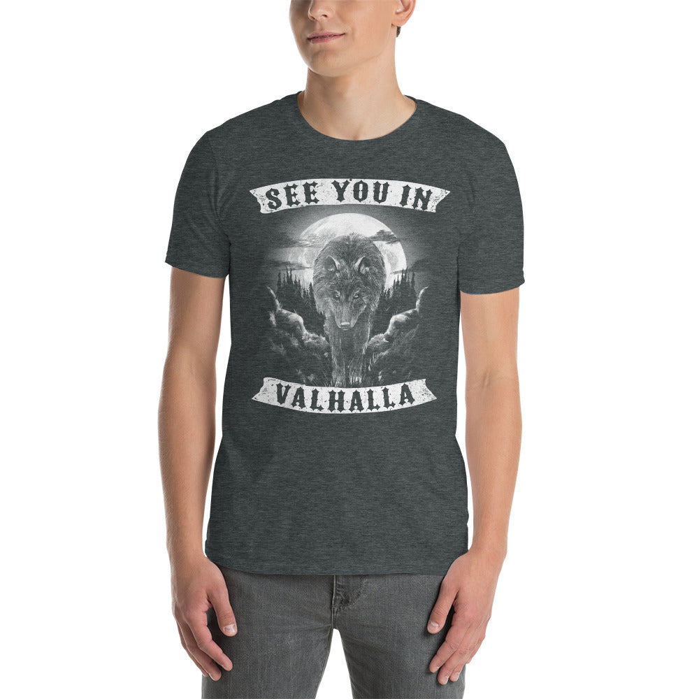 Herren T-Shirt Wikinger "See you in Valhalla" Variante 2-Biker-Shirts