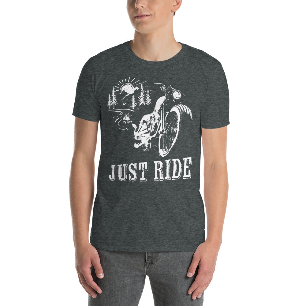 Herren T-Shirt "Just Ride"-Biker-Shirts