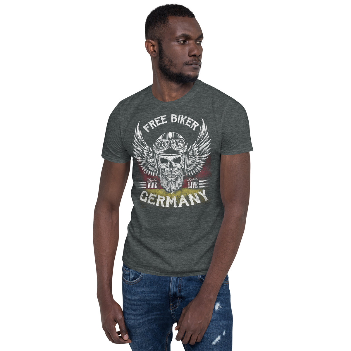 Herren T-Shirt "Free Biker Germany" Variante 2-Biker-Shirts