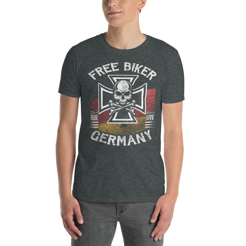 Herren T-Shirt "Free Biker Germany" Variante 4-Biker-Shirts