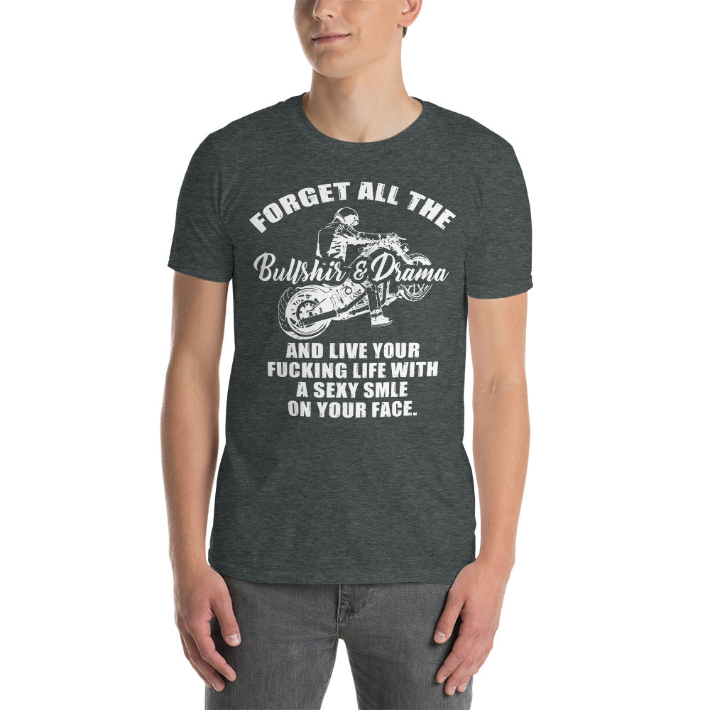 Herren T-Shirt "Bullshit and Drama"-Biker-Shirts