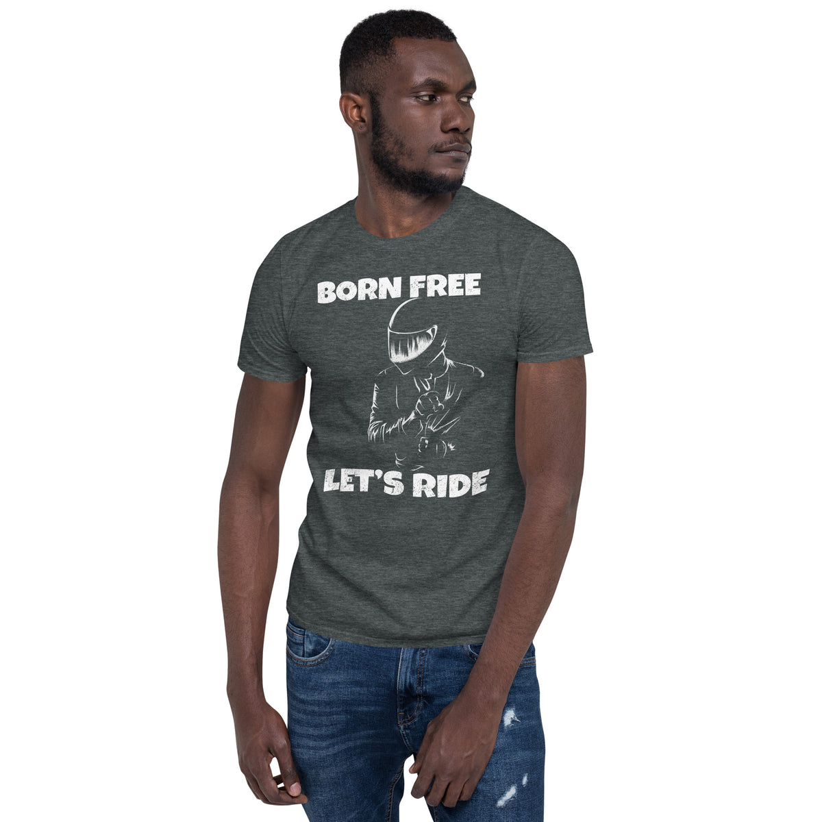 Herren T-Shirt "Super Biker Born Free"-Biker-Shirts