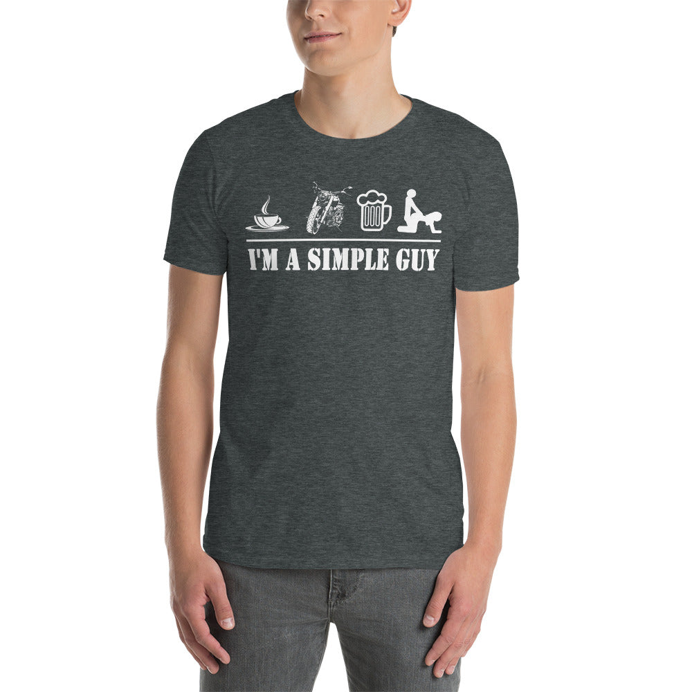 Herren T-Shirt "I'm A Simple Guy Variante 3 "-Biker-Shirts