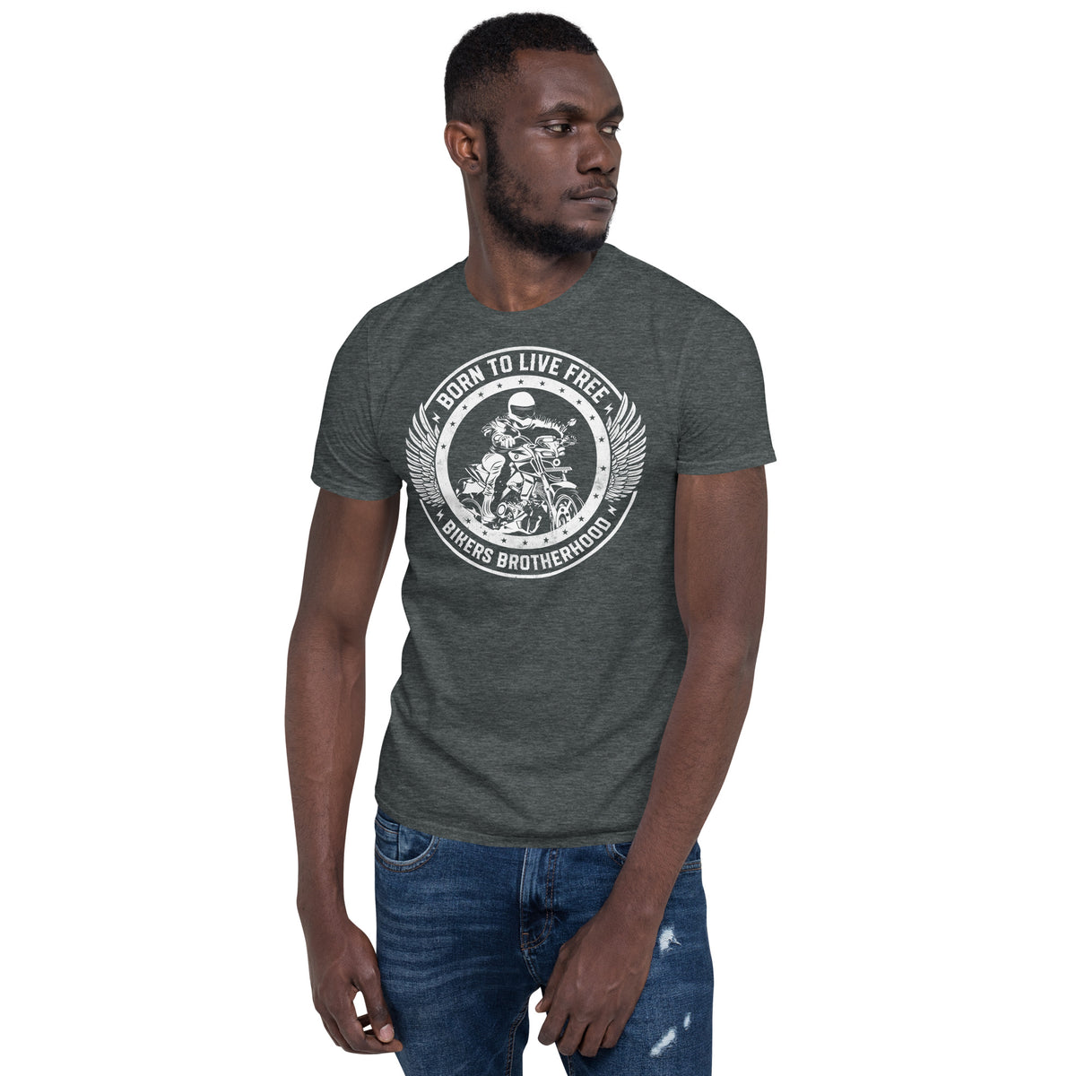 Herren T-Shirt "Born To Live Free" Variante 6-Biker-Shirts