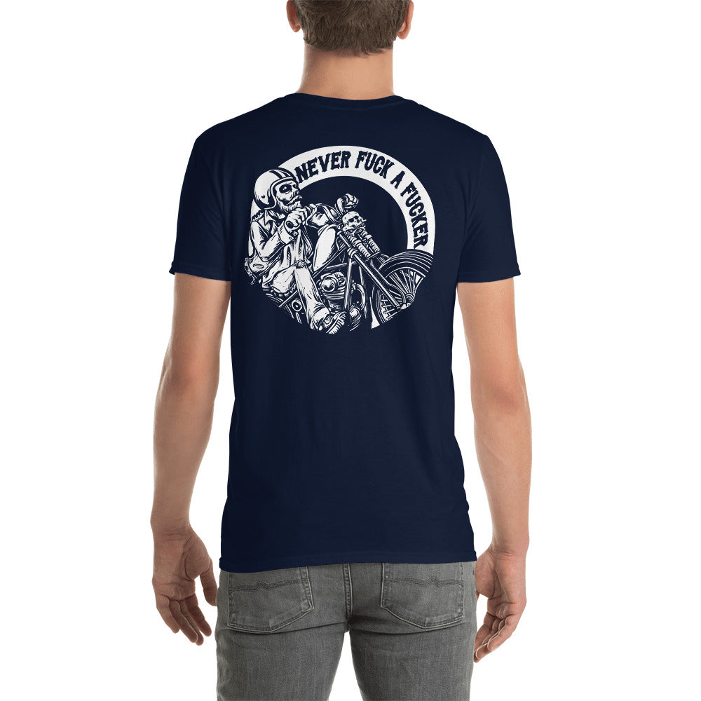 Herren T-Shirt "Never Fuck A Fucker" Variante 5-Biker-Shirts