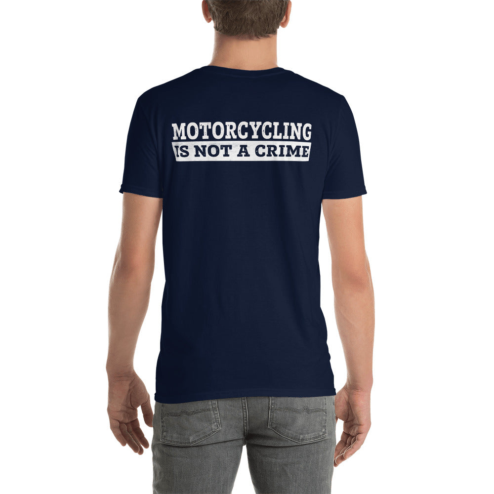 Herren T-Shirt "Motorcycling is not a Crime"-Biker-Shirts