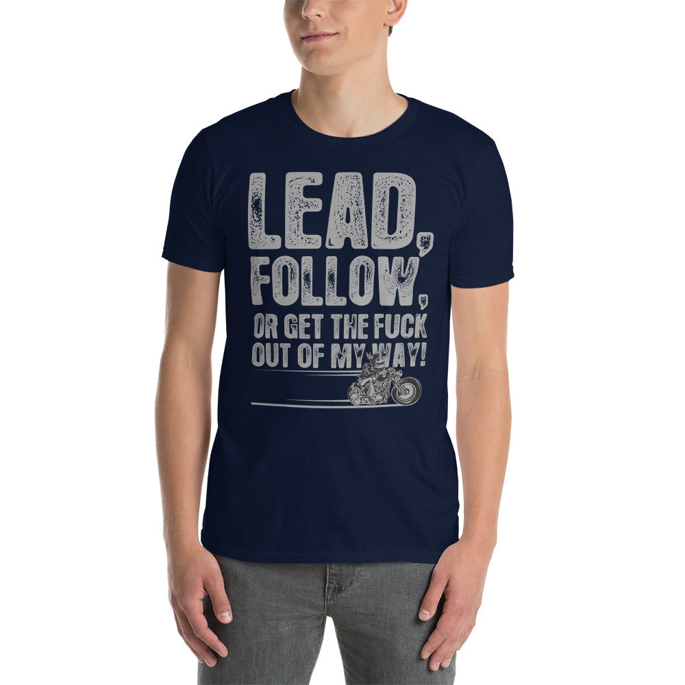 Herren T-Shirt "Lead, Follow or ..."-Biker-Shirts