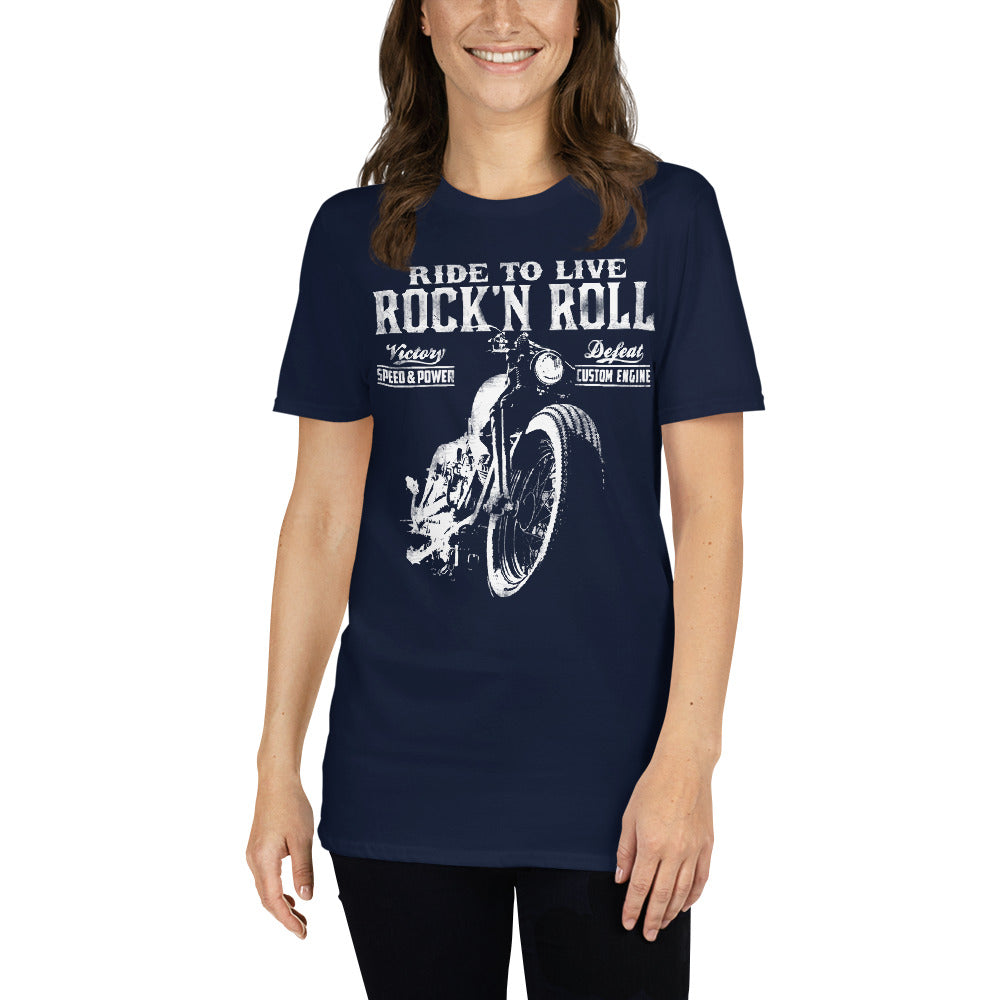 Damen T-Shirt "Ride to Live" Variante 1-Biker-Shirts