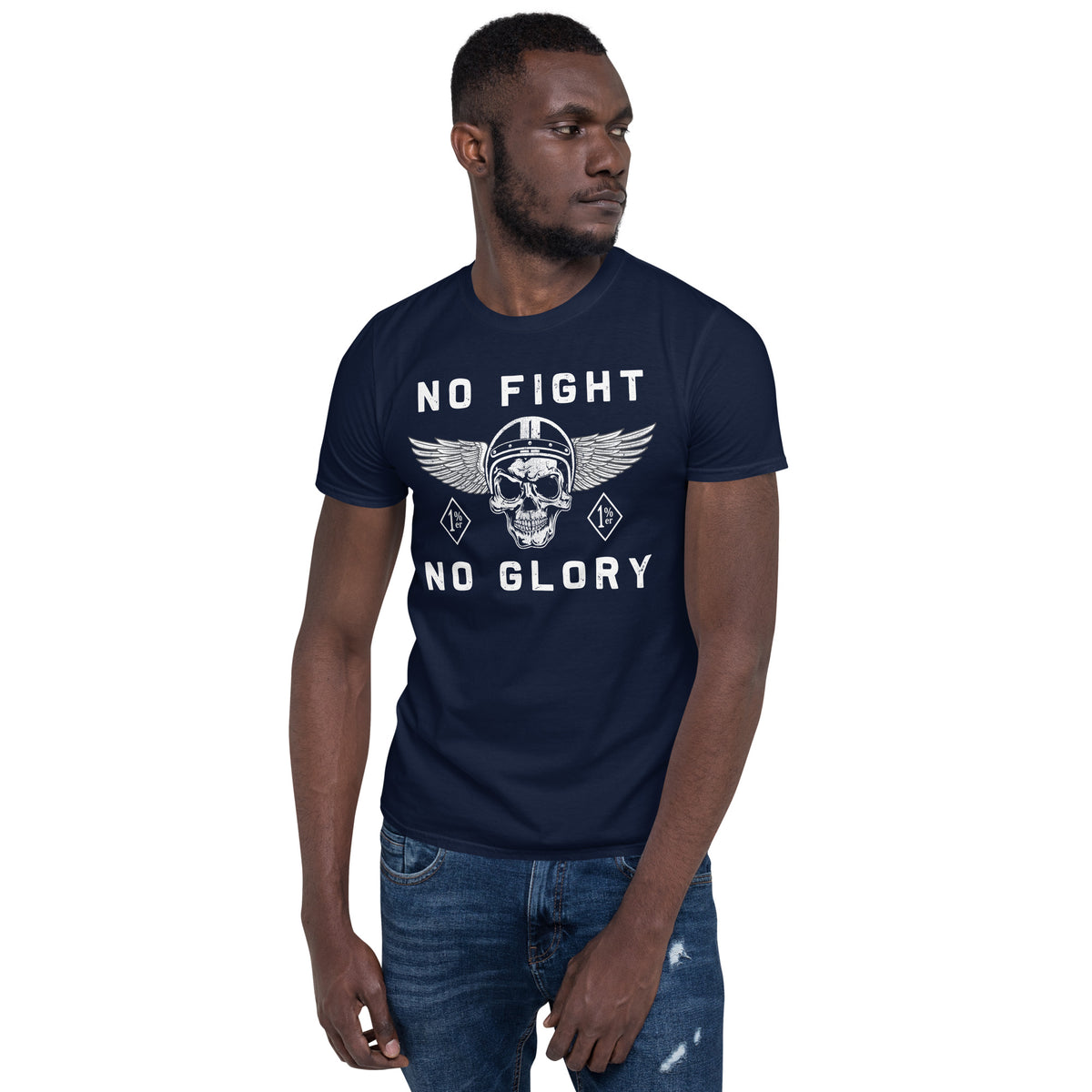 Herren T-Shirt "No Fight No Glory"-Biker-Shirts