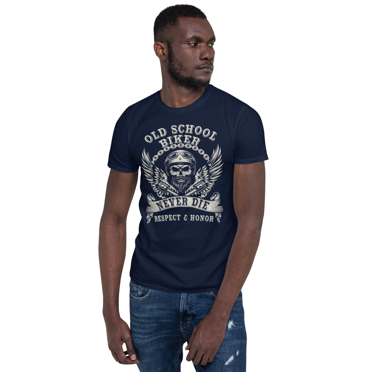 Herren T-Shirt "Oldschool Biker" Variante 7-Biker-Shirts