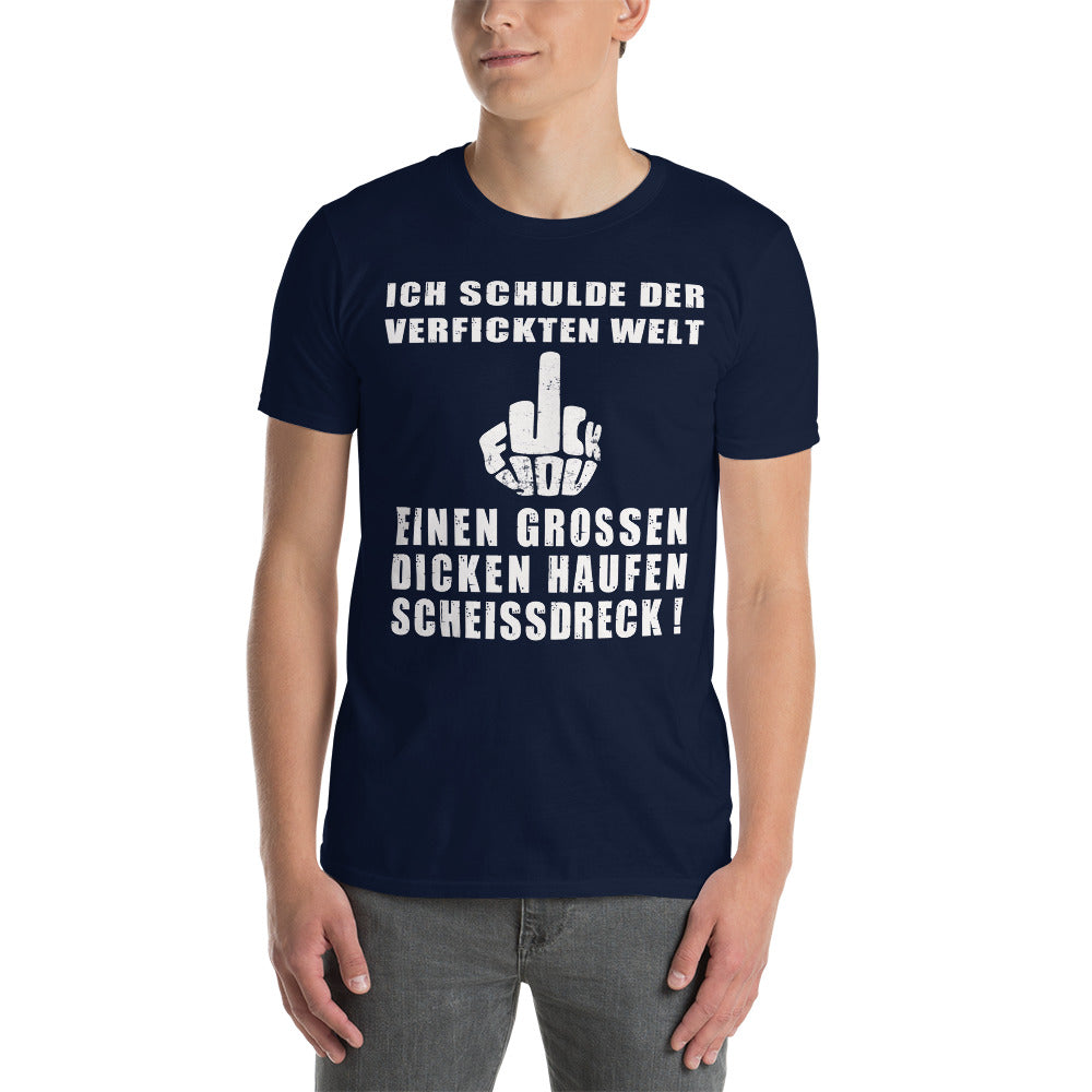 Herren T-Shirt "Ich schulde nen Scheissdreck"-Biker-Shirts