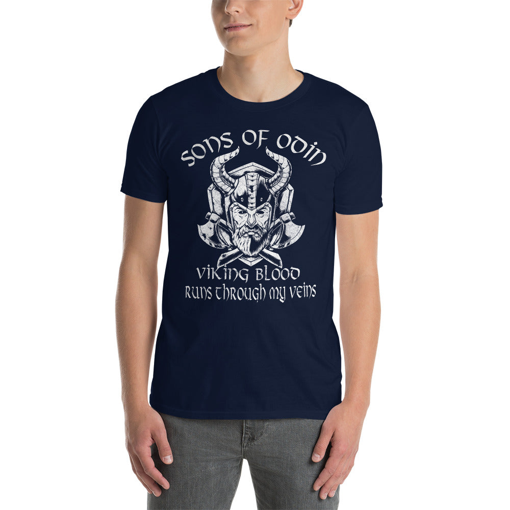 Herren T-Shirt Wikinger "Sons of Odin" Variante 4-Biker-Shirts