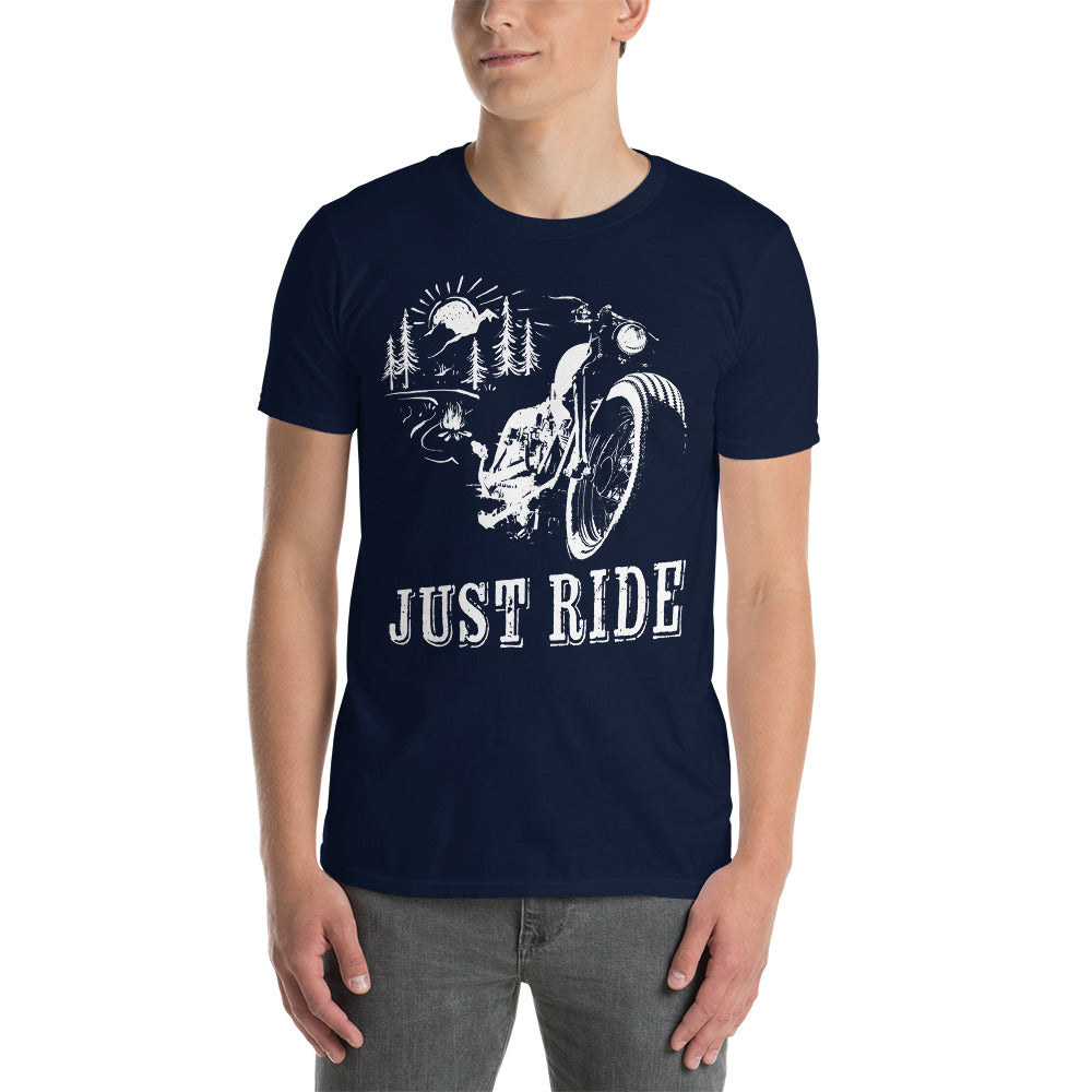 Herren T-Shirt "Just Ride"-Biker-Shirts