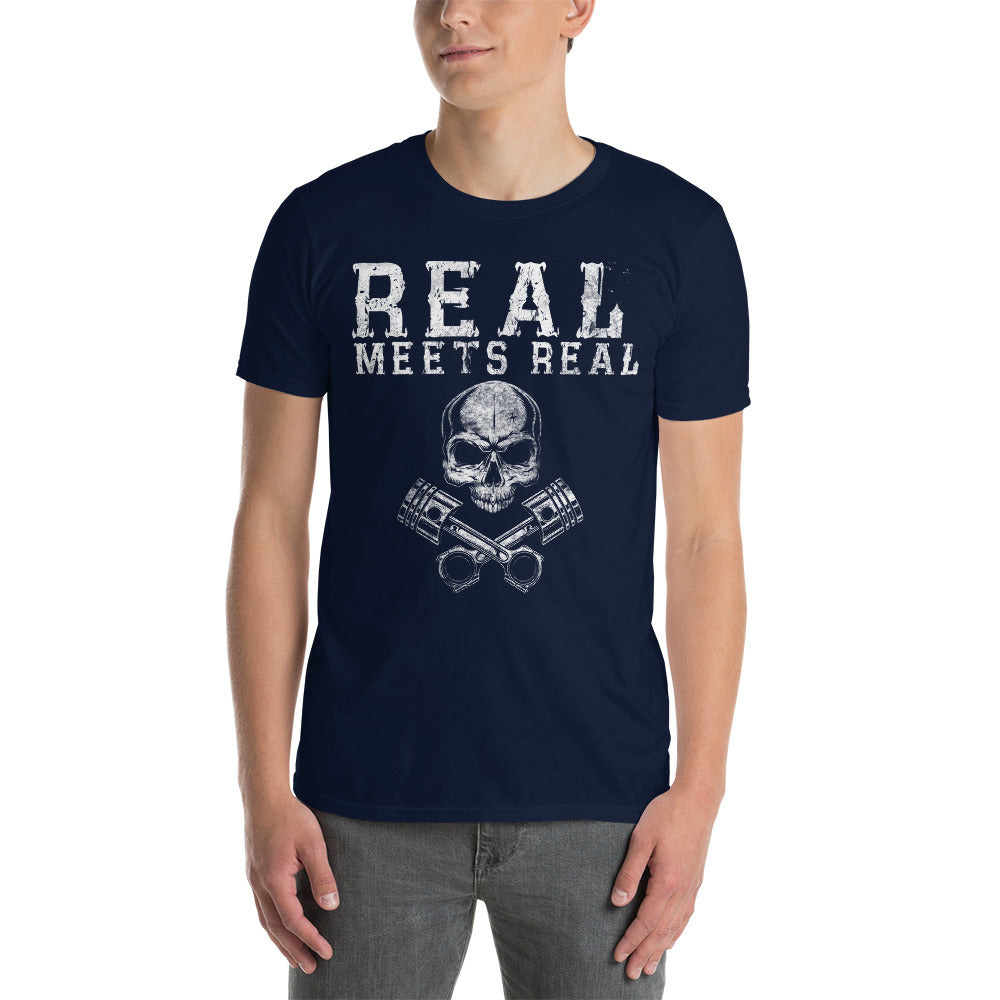 Herren T-Shirt "Real meets Real"-Biker-Shirts