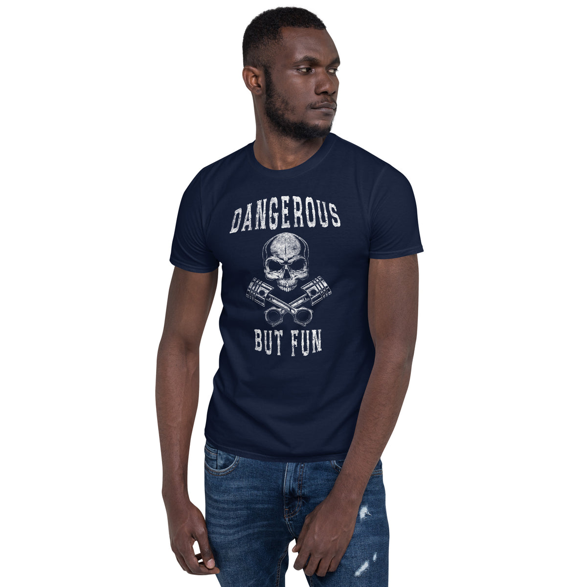 Herren T-Shirt "Dangerous but fun"-Biker-Shirts