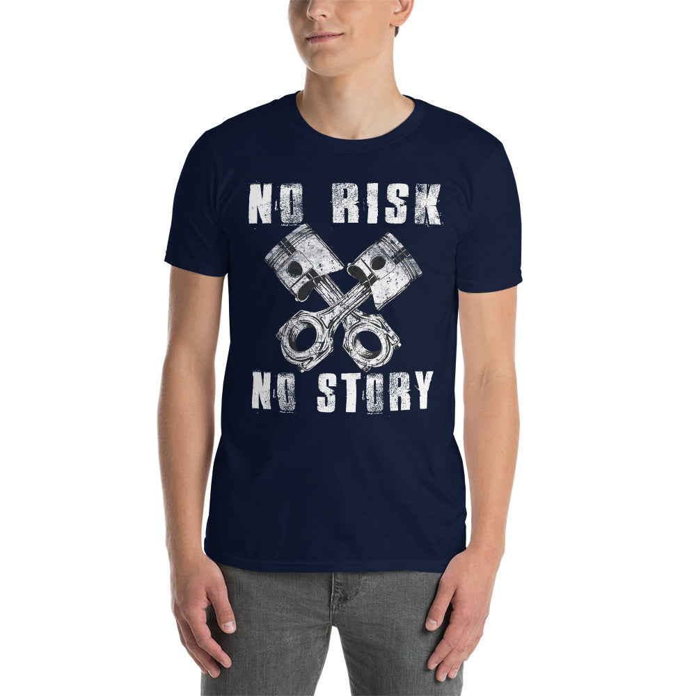 Herren T-Shirt "No Risk No Story"-Biker-Shirts