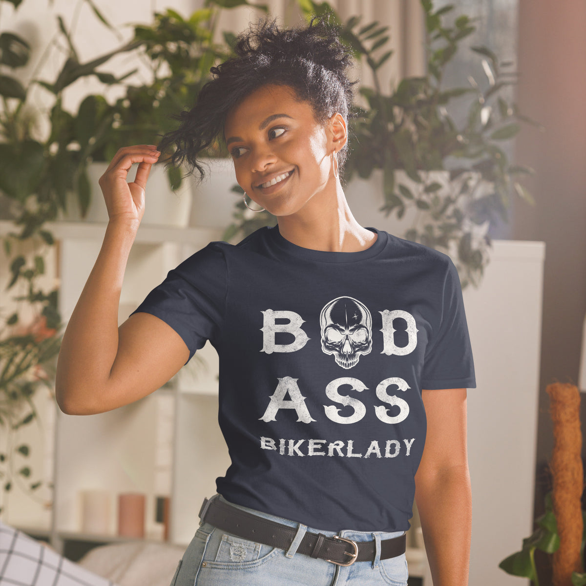 Damen T-Shirt "Bad Ass Bikerin"-Biker-Shirts