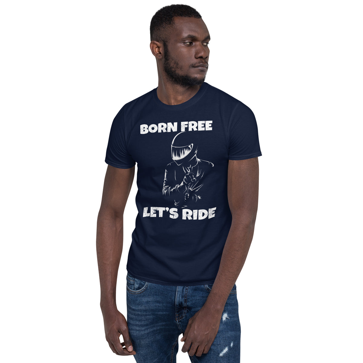 Herren T-Shirt "Super Biker Born Free"-Biker-Shirts