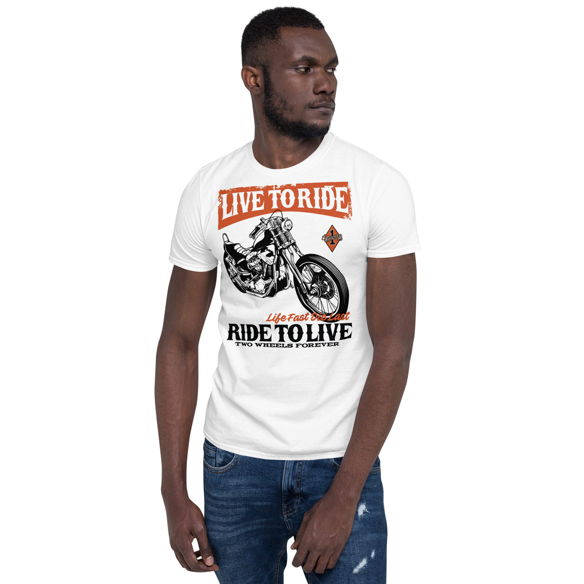 Herren T-Shirt "Live to Ride" Variante 4-Biker-Shirts