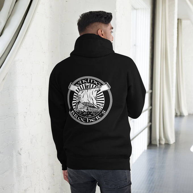 Herren T-Shirt und Hoodies Wikinger "Viking Brother" – Schwarz – Rückansicht