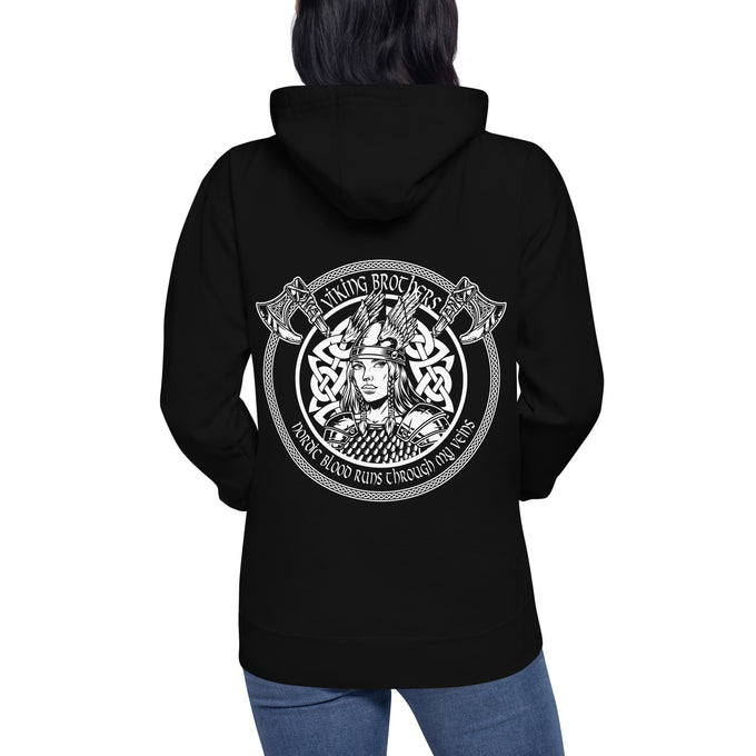 Herren T-Shirt und Hoodies Wikinger "Viking Brother" variante3 – Schwarz – Rückansicht