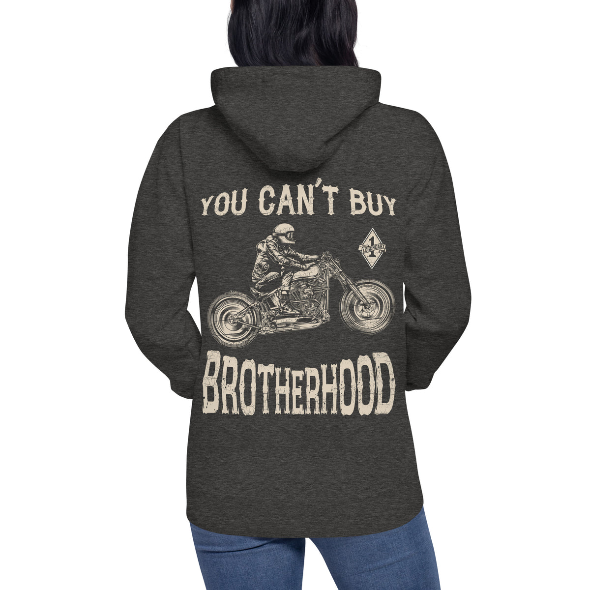 Biker - Premium Unisex Hoodie " Brotherhood" Variante1-Biker-Shirts