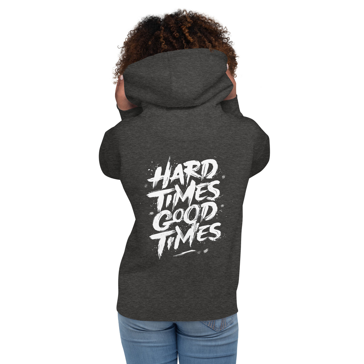 Biker - Premium Unisex Hoodie " Hard Times Good Times"-Biker-Shirts