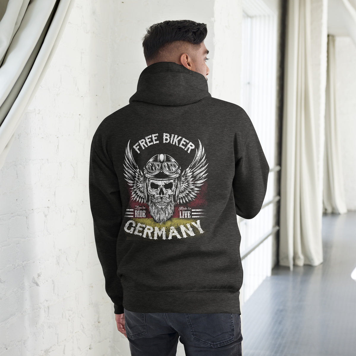 Biker - Premium Unisex Hoodie " Free Biker Germany"-Biker-Shirts