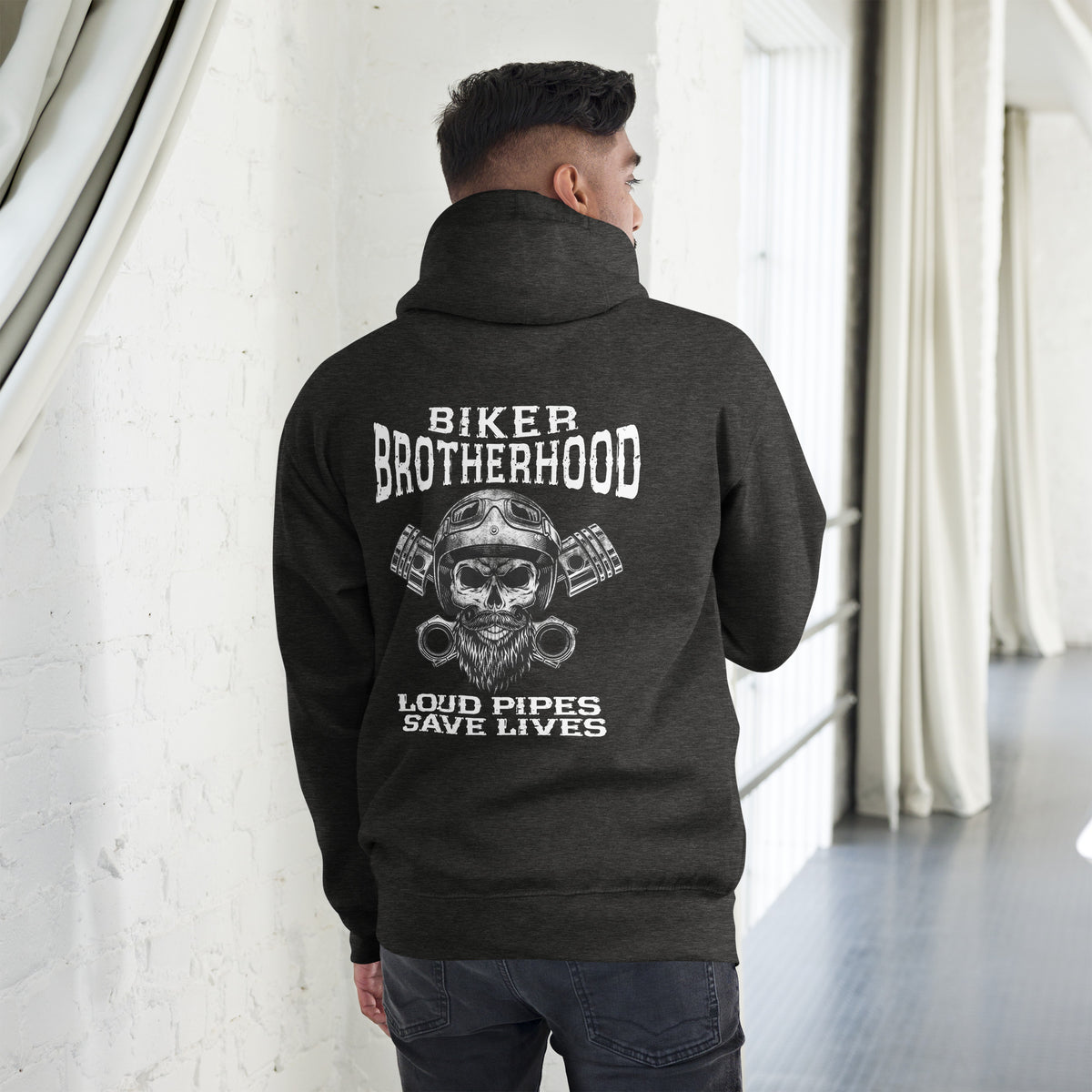 Biker - Premium Unisex Hoodie " Biker Brotherhood" Variante4-Biker-Shirts