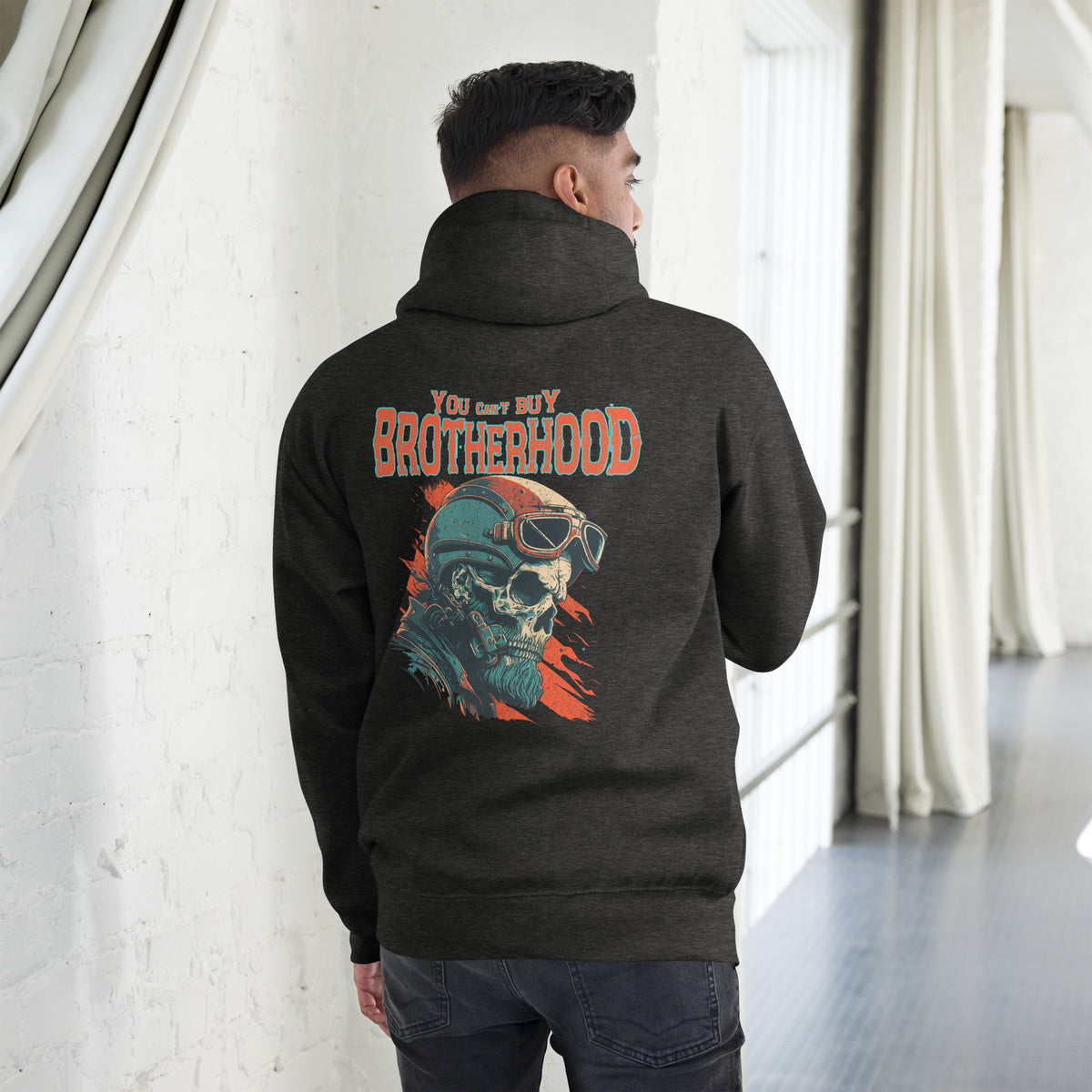 Biker - Premium Unisex Hoodie " You Can´t Buy Brotherhood" Variante2-Biker-Shirts