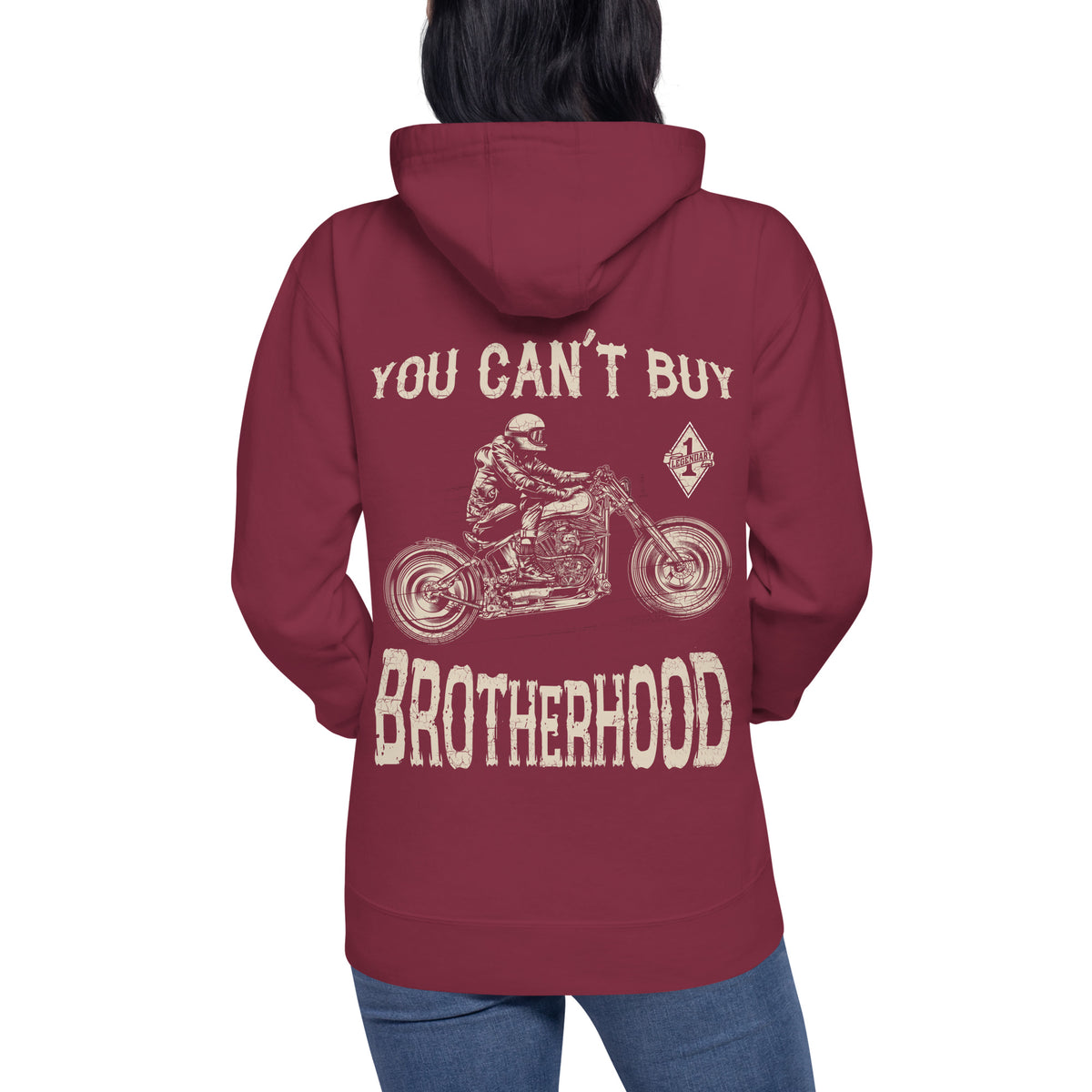 Biker - Premium Unisex Hoodie " Brotherhood" Variante1-Biker-Shirts