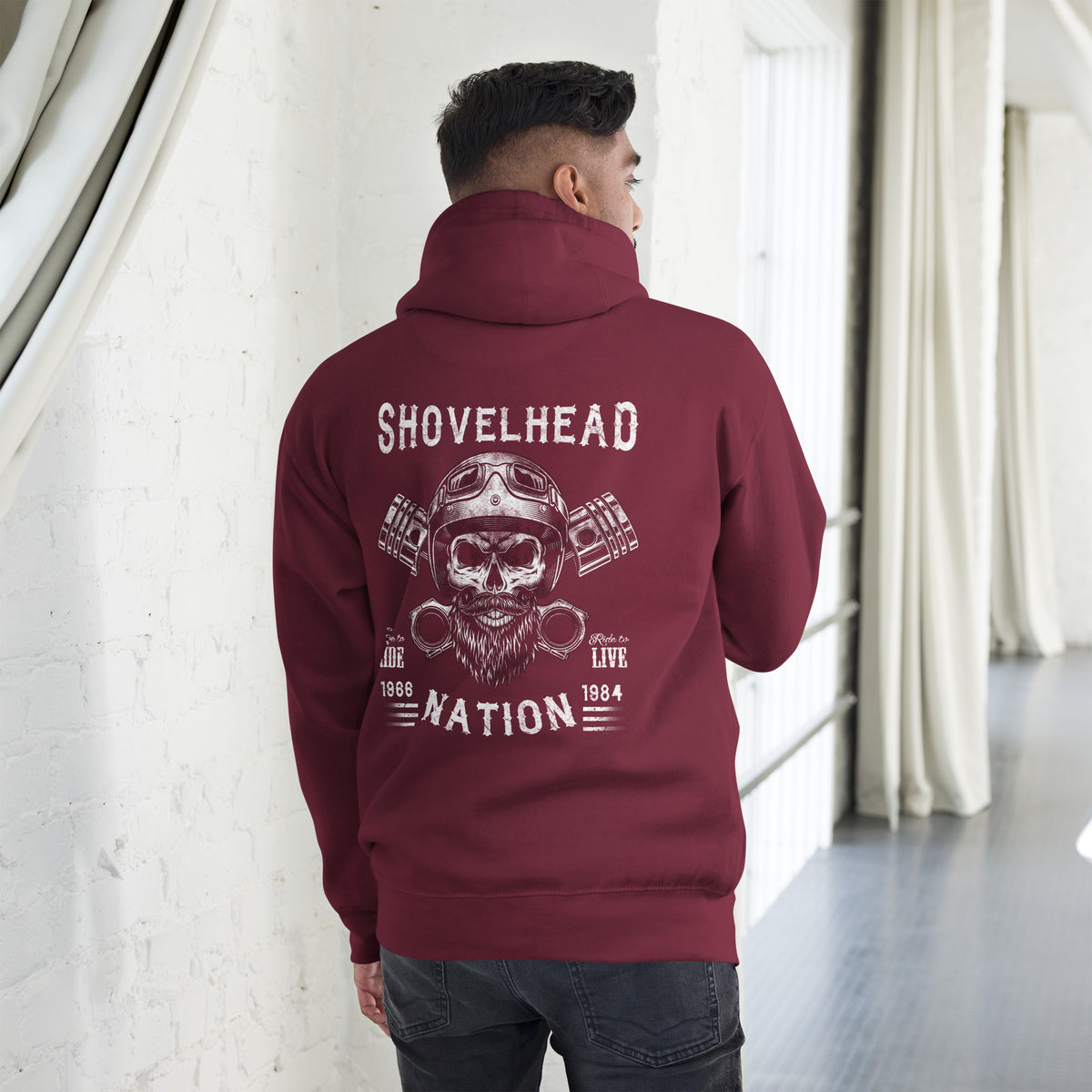 Biker - Premium Unisex Hoodie " Shovelhead Nation"-Biker-Shirts