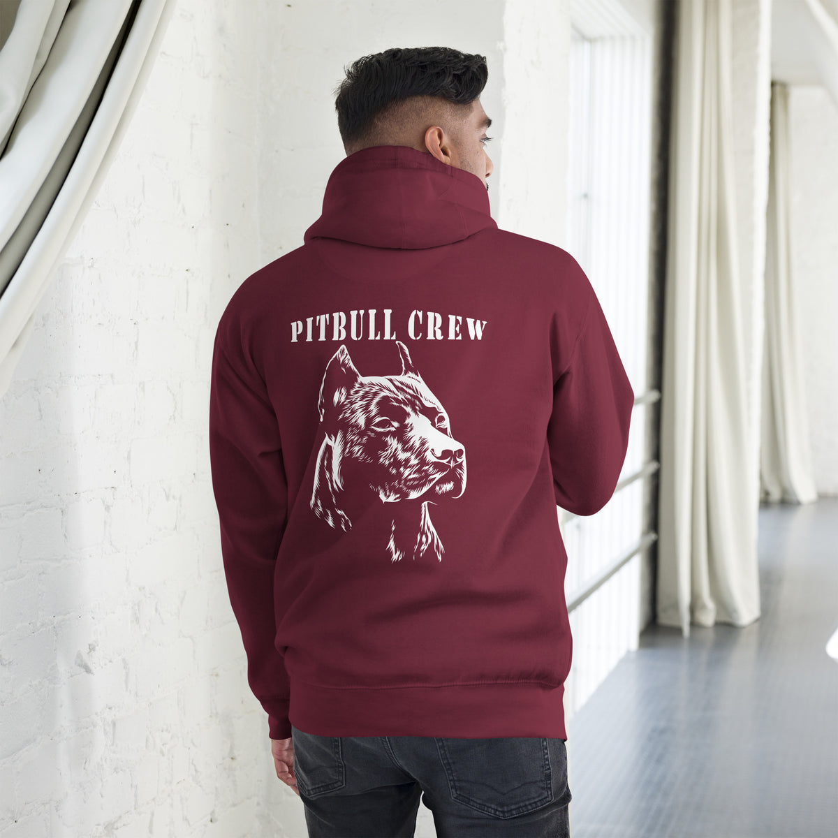 Biker - Premium Unisex Hoodie " Pit Bull Crew"-Biker-Shirts