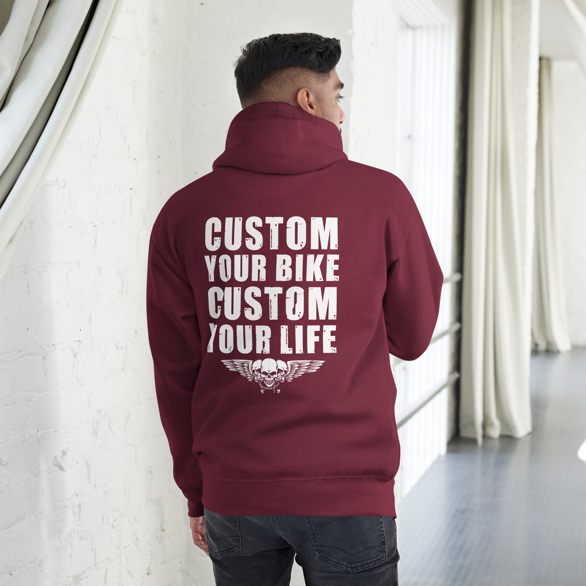 Biker - Premium Unisex Hoodie " Custom your Biker Custom Your Life"-Biker-Shirts