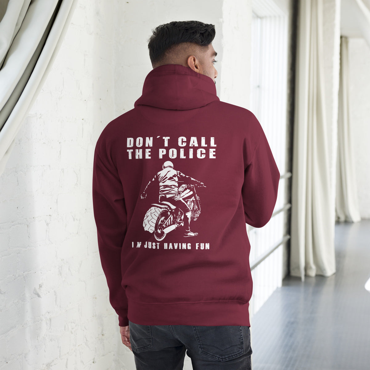 Biker - Premium Unisex Hoodie "Don´t call the police" Variante 3-Biker-Shirts