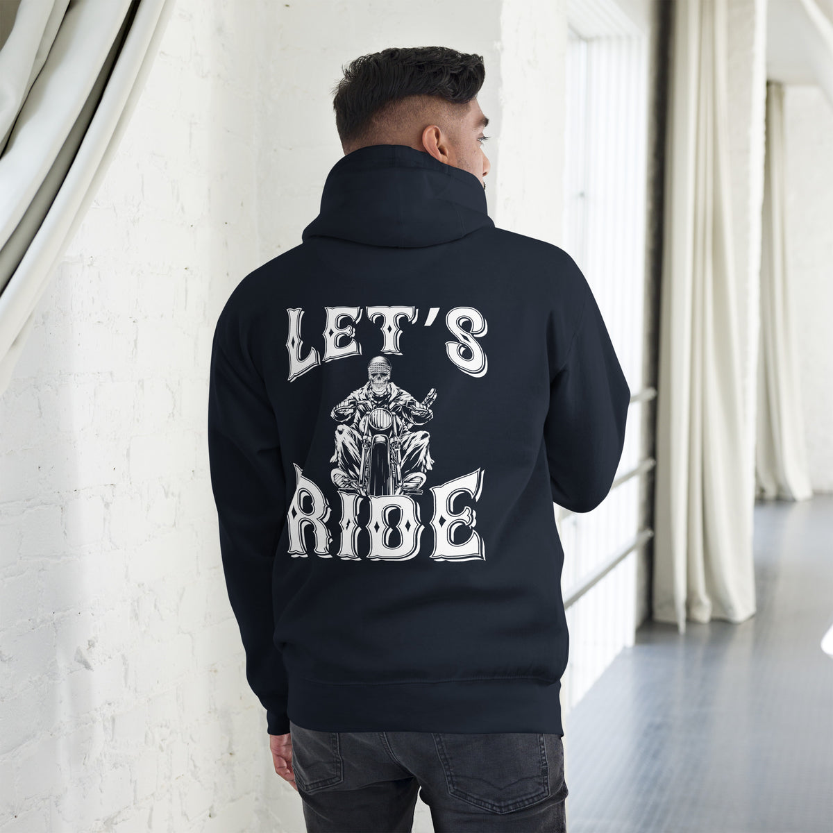 Biker - Premium Unisex Hoodie " Lets´´s Ride"-Biker-Shirts