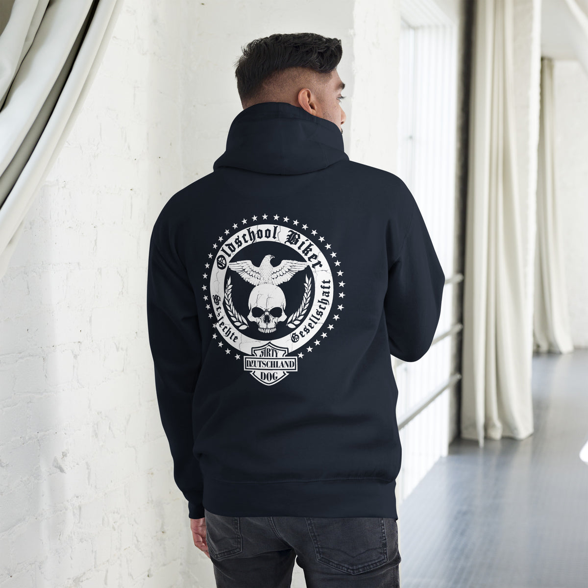 Biker - Premium Unisex Hoodie " Old School Biker Schlechte Gesellschaft"-Biker-Shirts