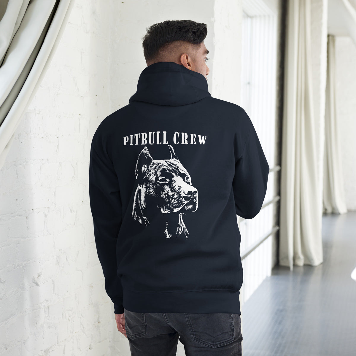 Biker - Premium Unisex Hoodie " Pit Bull Crew"-Biker-Shirts