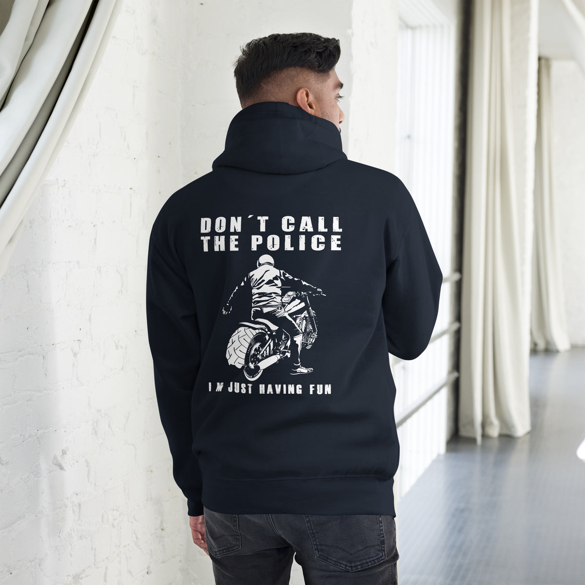 Biker - Premium Unisex Hoodie "Don´t call the police" Variante 3-Biker-Shirts